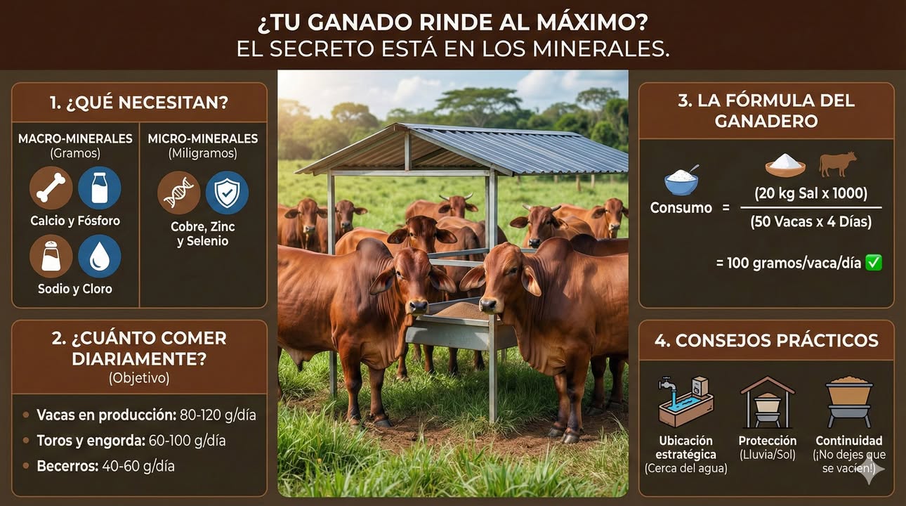 ¿Tus vacas están rindiendo al máximo? El secreto está en los minerales