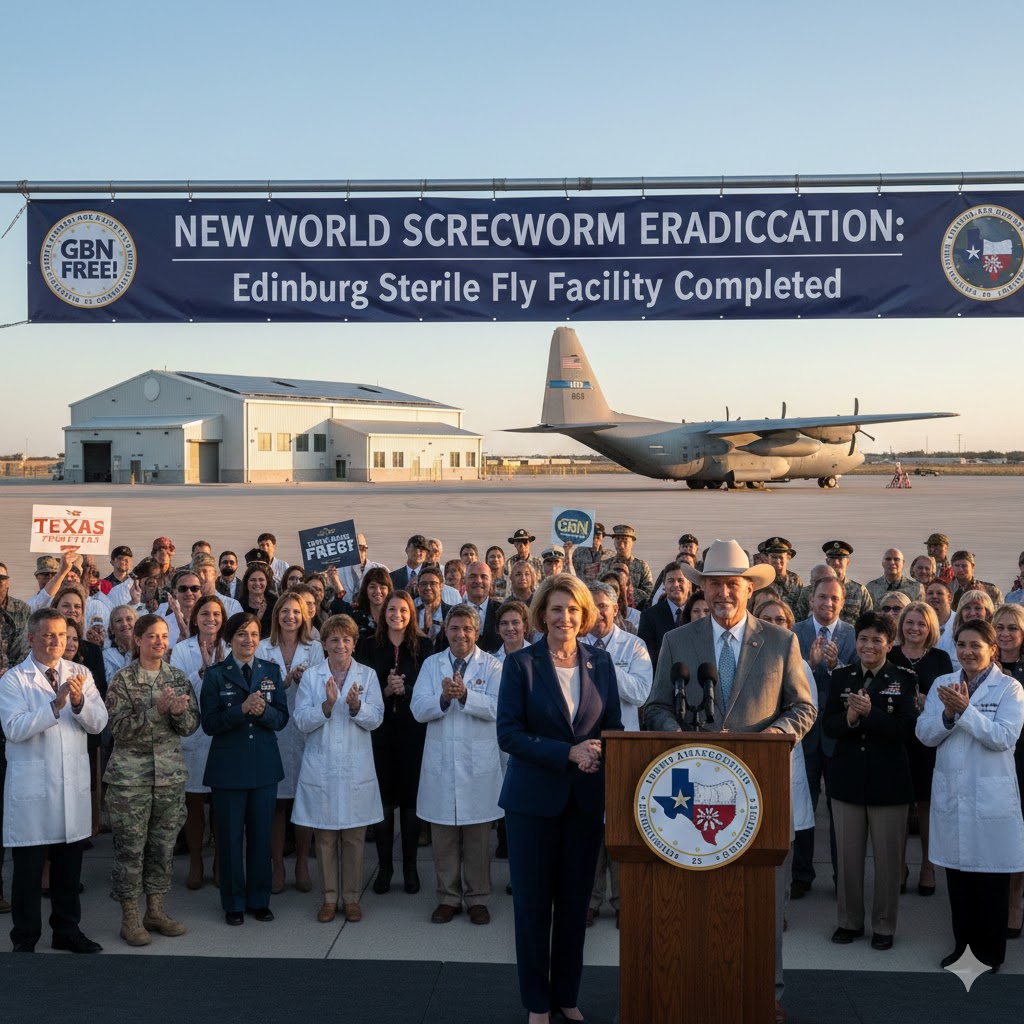 El USDA anuncia la finalización de una planta de dispersión de moscas estériles en&nbsp;Texas