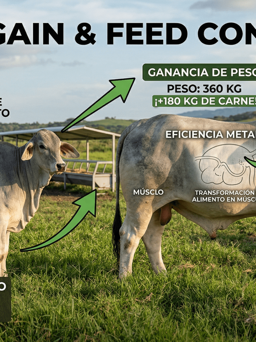 📈 CONVERSIÓN ALIMENTICIA: La métrica que decide si ganas dinero o solo «paseas» al ganado&nbsp;🐂💰