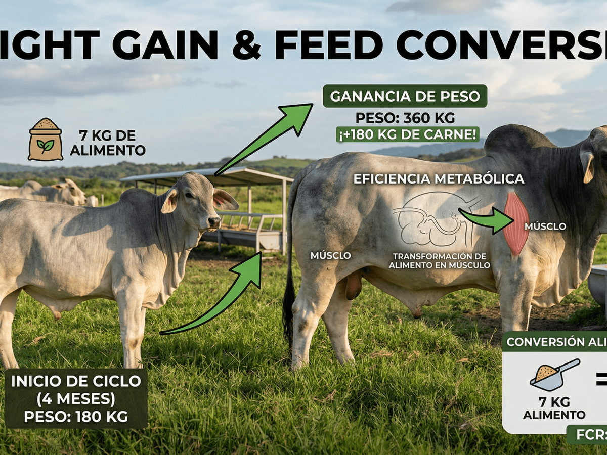 📈 CONVERSIÓN ALIMENTICIA: La métrica que decide si ganas dinero o solo «paseas» al ganado&nbsp;🐂💰